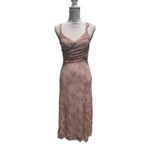 MEXX Pink Midi Y2K Chiffon Dress Size S